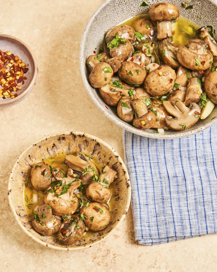 Marinated Mushrooms Recipe (With Garlic & Herbs) | The Kitchn